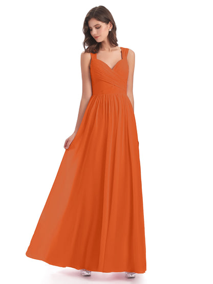 Isabella Key Hole Chiffon Bridesmaid Dresses