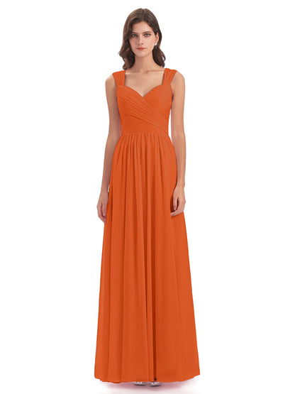 Isabella Key Hole Chiffon Bridesmaid Dresses