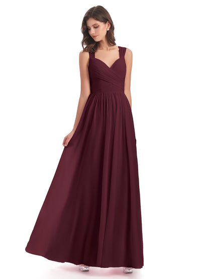 Isabella Key Hole Chiffon Bridesmaid Dresses
