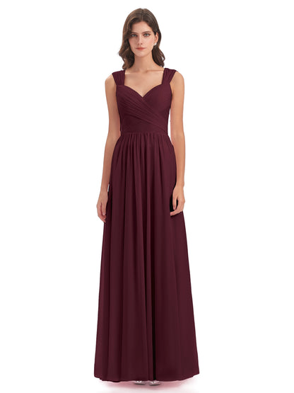 Isabella Key Hole Chiffon Bridesmaid Dresses