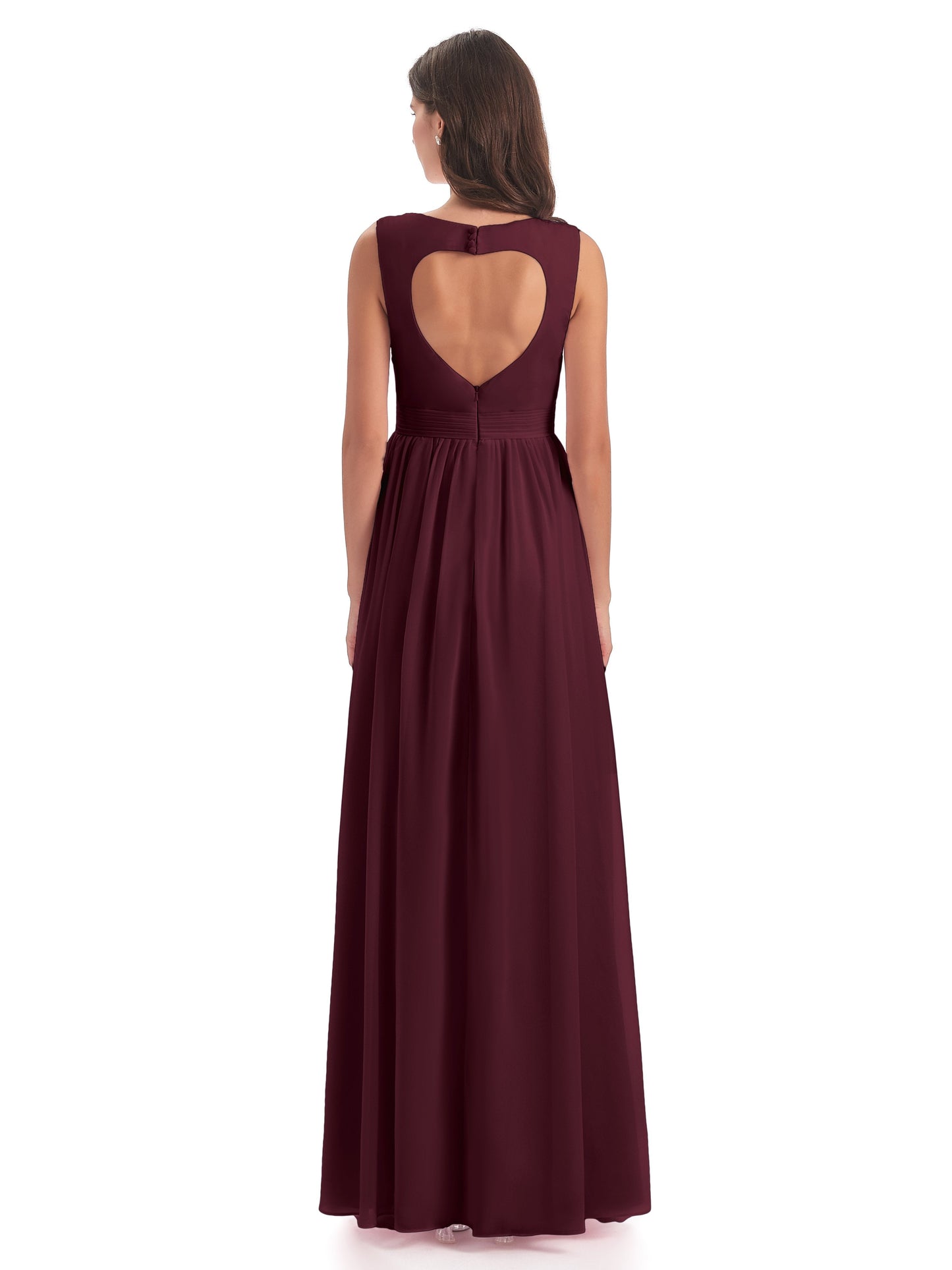 Isabella Key Hole Chiffon Bridesmaid Dresses