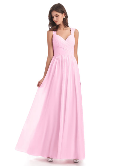 Isabella Key Hole Chiffon Bridesmaid Dresses