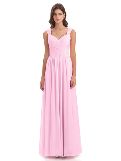 Isabella Key Hole Chiffon Bridesmaid Dresses
