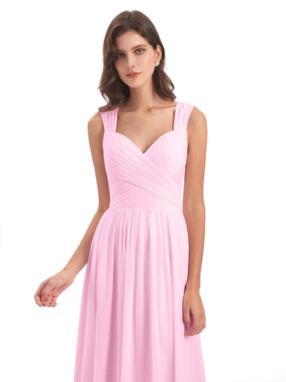 Isabella Key Hole Chiffon Bridesmaid Dresses