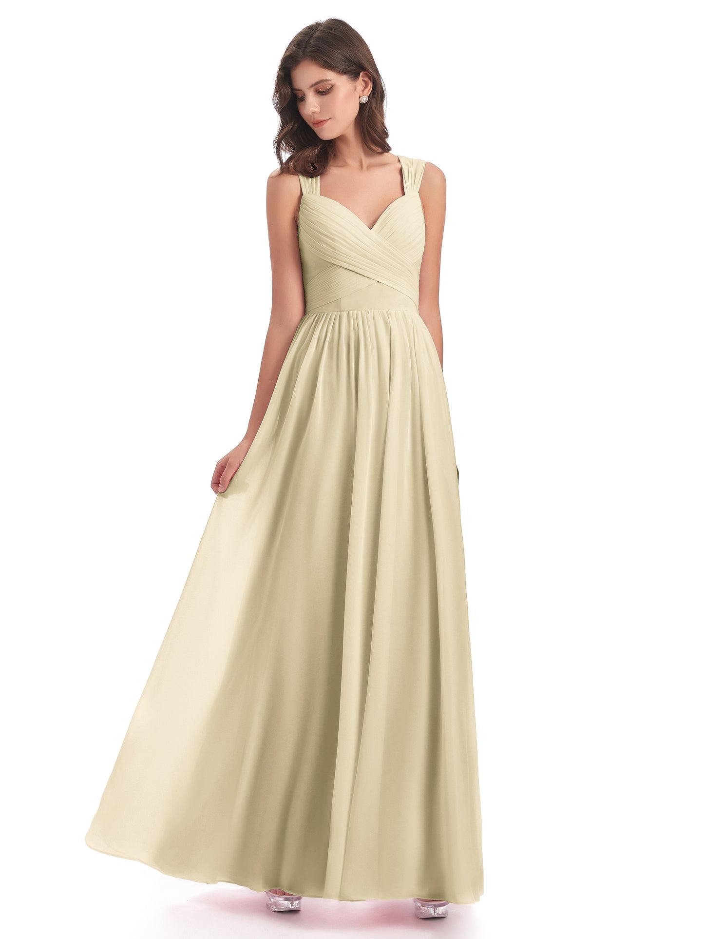 Isabella Key Hole Chiffon Bridesmaid Dresses