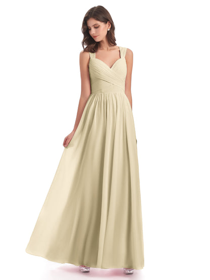 Isabella Key Hole Chiffon Bridesmaid Dresses