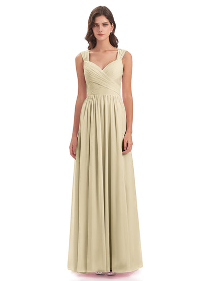 Isabella Key Hole Chiffon Bridesmaid Dresses