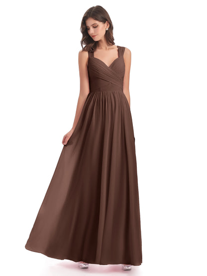 Isabella Key Hole Chiffon Bridesmaid Dresses