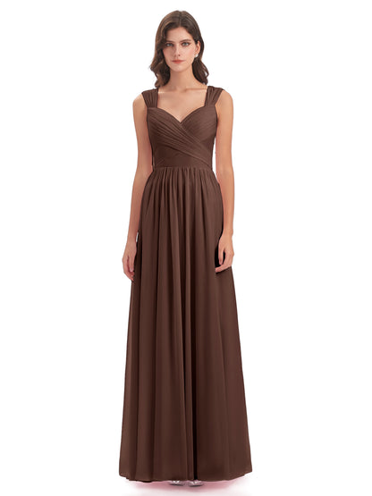 Isabella Key Hole Chiffon Bridesmaid Dresses