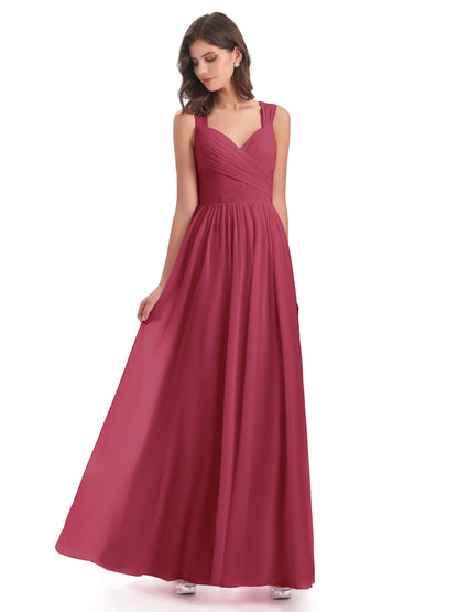 Isabella Key Hole Chiffon Bridesmaid Dresses