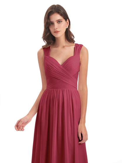 Isabella Key Hole Chiffon Bridesmaid Dresses