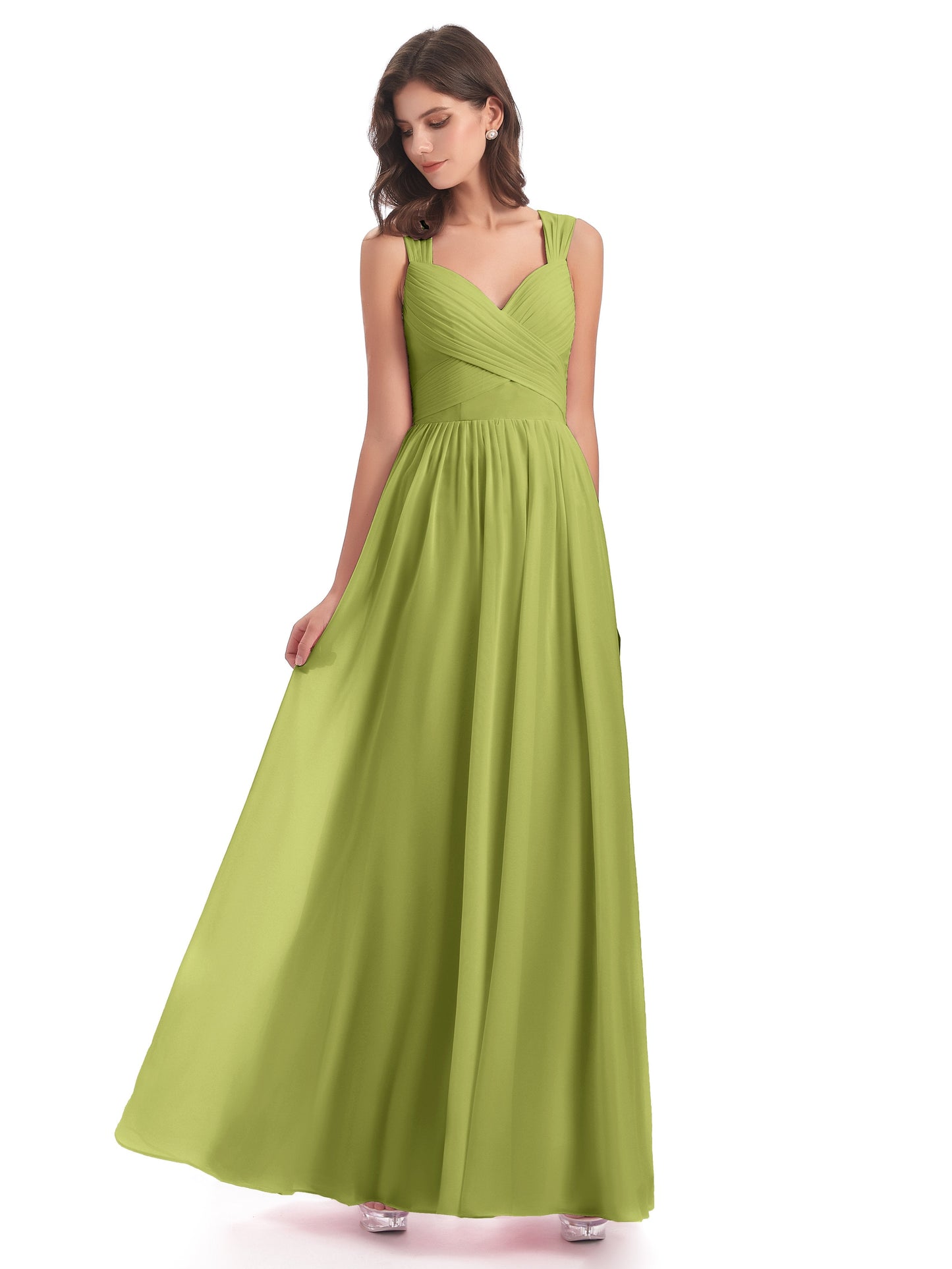 Isabella Key Hole Chiffon Bridesmaid Dresses