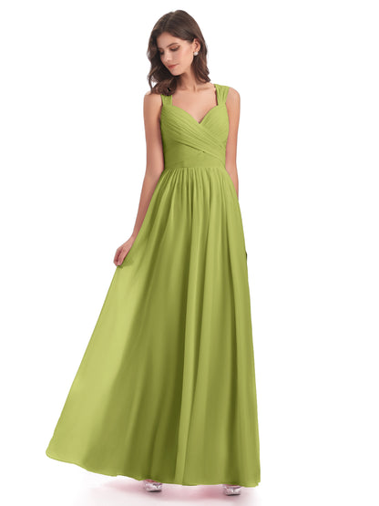 Isabella Key Hole Chiffon Bridesmaid Dresses