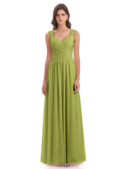 Isabella Key Hole Chiffon Bridesmaid Dresses
