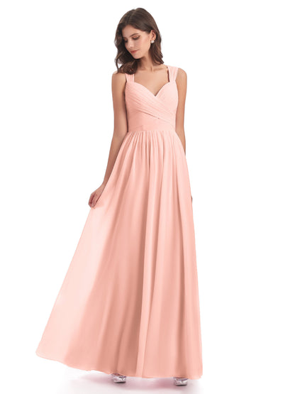 Isabella Key Hole Chiffon Bridesmaid Dresses