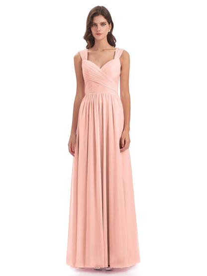 Isabella Key Hole Chiffon Bridesmaid Dresses