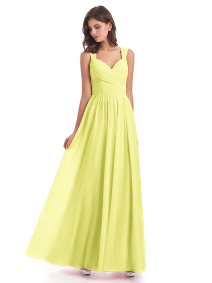 Isabella Key Hole Chiffon Bridesmaid Dresses