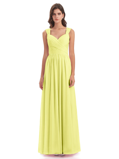 Isabella Key Hole Chiffon Bridesmaid Dresses