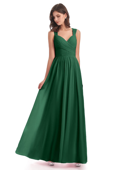 Isabella Key Hole Chiffon Bridesmaid Dresses