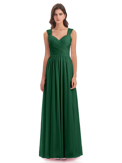 Isabella Key Hole Chiffon Bridesmaid Dresses