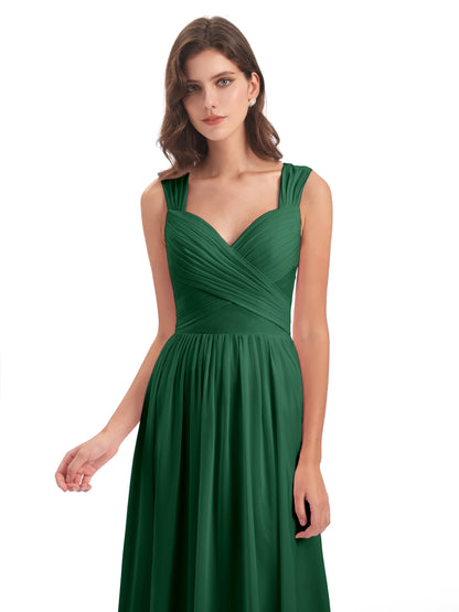 Isabella Key Hole Chiffon Bridesmaid Dresses