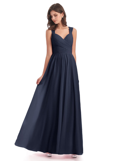 Isabella Key Hole Chiffon Bridesmaid Dresses