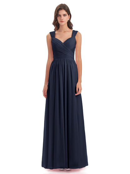 Isabella Key Hole Chiffon Bridesmaid Dresses