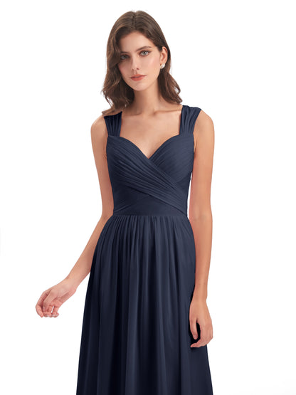 Isabella Key Hole Chiffon Bridesmaid Dresses