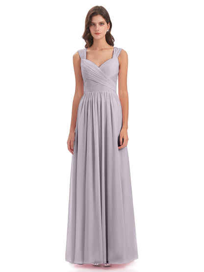 Isabella Key Hole Chiffon Bridesmaid Dresses