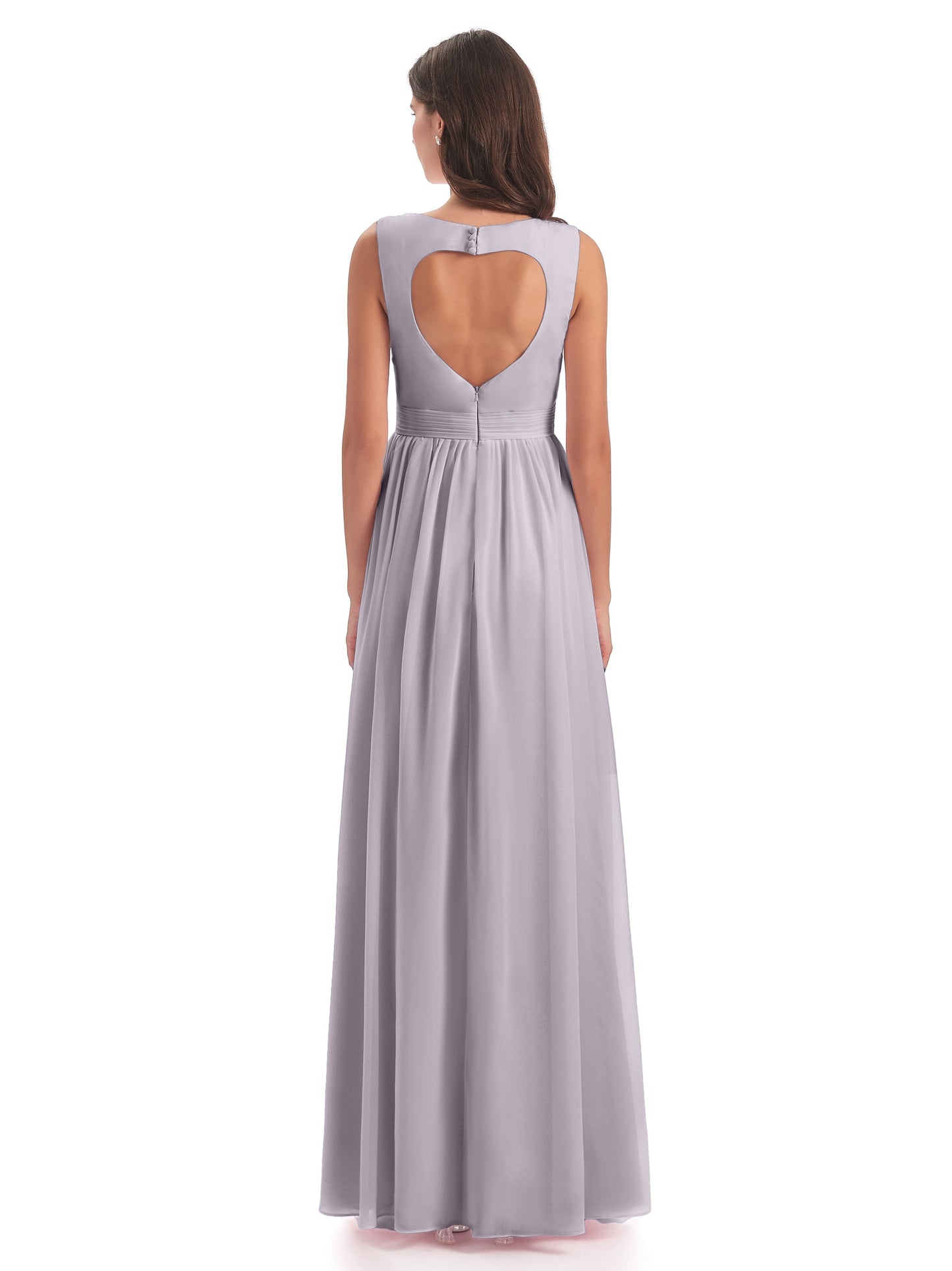 Isabella Key Hole Chiffon Bridesmaid Dresses