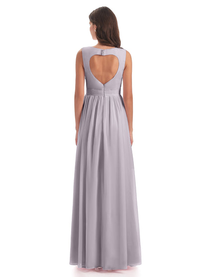 Isabella Key Hole Chiffon Bridesmaid Dresses