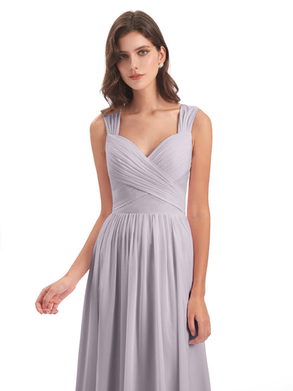 Isabella Key Hole Chiffon Bridesmaid Dresses