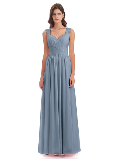 Isabella Key Hole Chiffon Bridesmaid Dresses