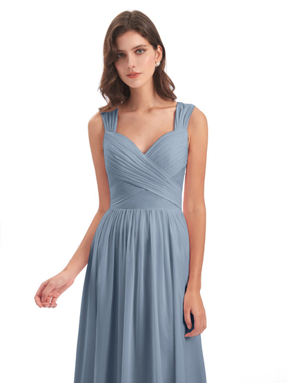Isabella Key Hole Chiffon Bridesmaid Dresses