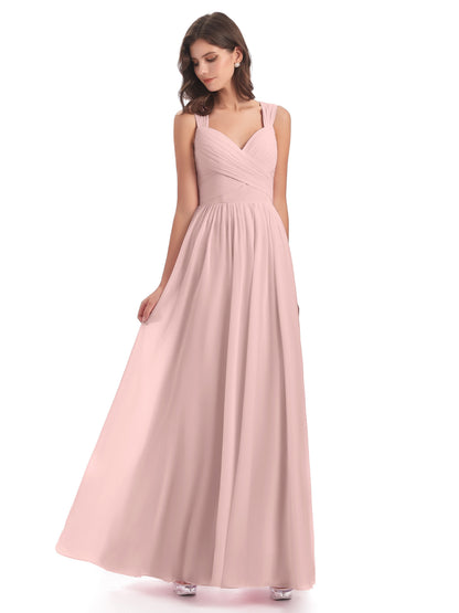 Isabella Key Hole Chiffon Bridesmaid Dresses