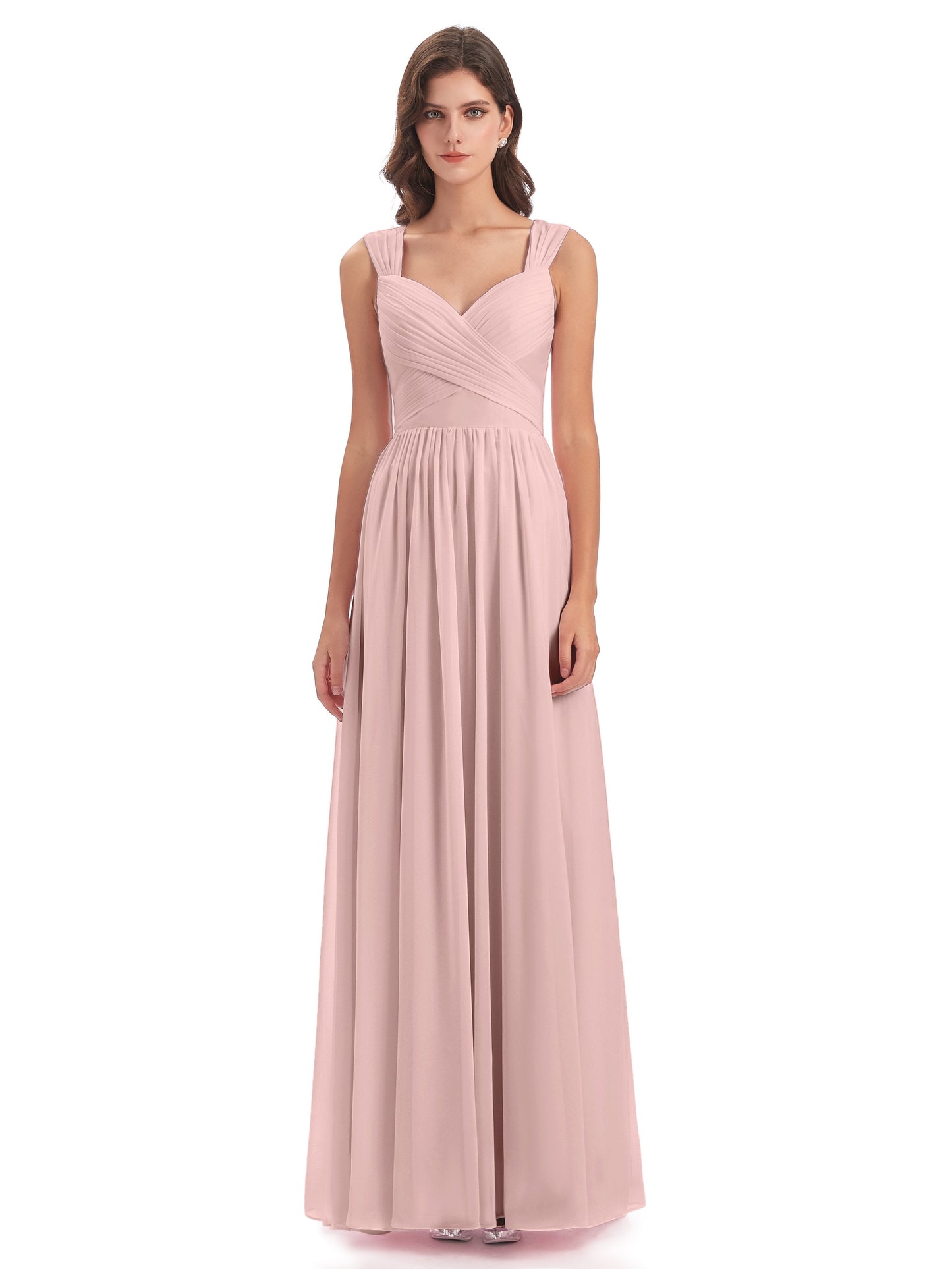 Isabella Key Hole Chiffon Bridesmaid Dresses