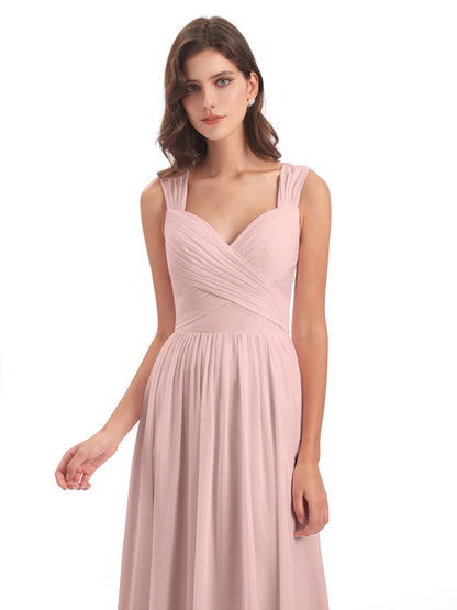 Isabella Key Hole Chiffon Bridesmaid Dresses