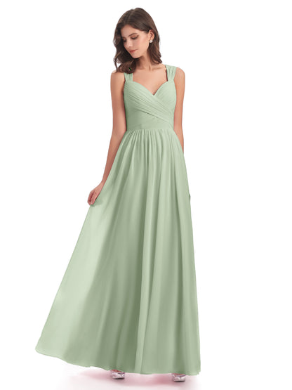 Isabella Key Hole Chiffon Bridesmaid Dresses