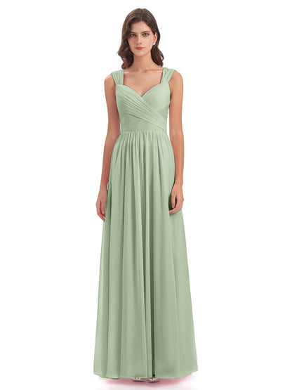 Isabella Key Hole Chiffon Bridesmaid Dresses