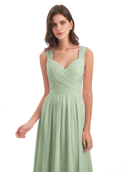 Isabella Key Hole Chiffon Bridesmaid Dresses