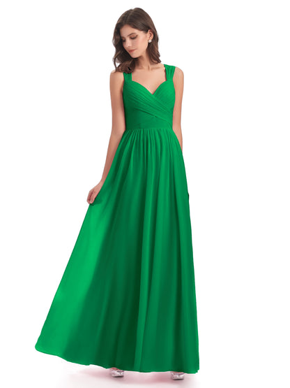 Isabella Key Hole Chiffon Bridesmaid Dresses