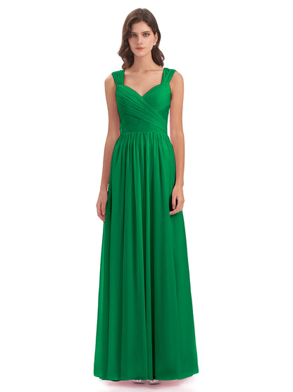 Isabella Key Hole Chiffon Bridesmaid Dresses
