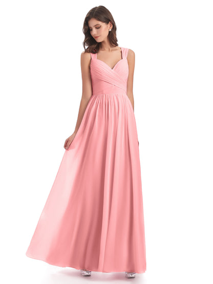 Isabella Key Hole Chiffon Bridesmaid Dresses