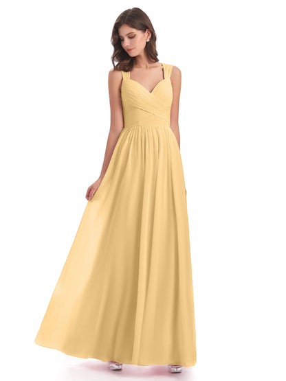 Isabella Key Hole Chiffon Bridesmaid Dresses