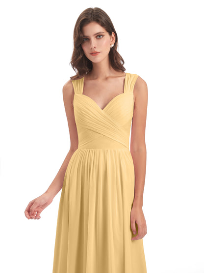 Isabella Key Hole Chiffon Bridesmaid Dresses
