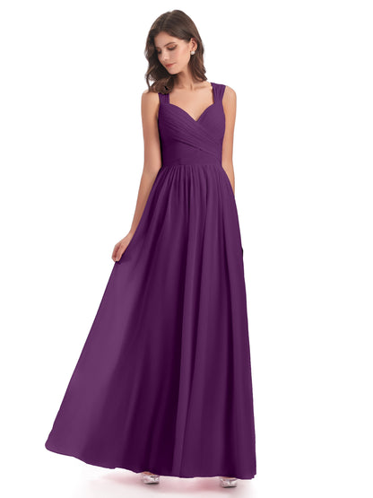 Isabella Key Hole Chiffon Bridesmaid Dresses