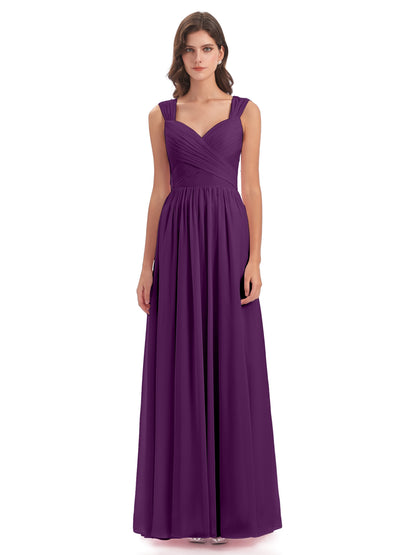 Isabella Key Hole Chiffon Bridesmaid Dresses