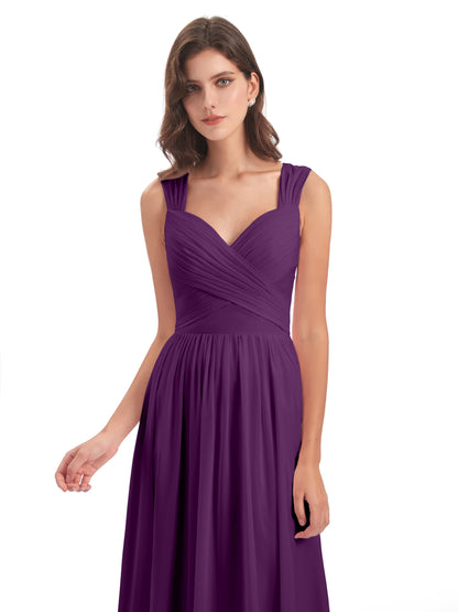 Isabella Key Hole Chiffon Bridesmaid Dresses