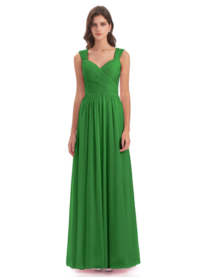 Isabella Key Hole Chiffon Bridesmaid Dresses
