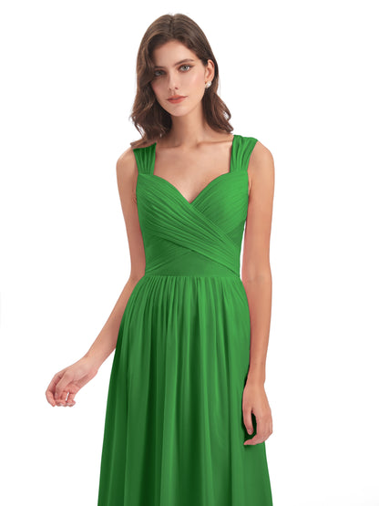 Isabella Key Hole Chiffon Bridesmaid Dresses